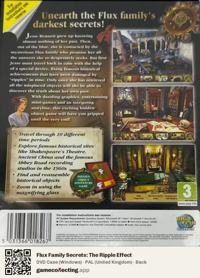 Flux Family Secrets: The Ripple Effect Computer, United Kingdom box back