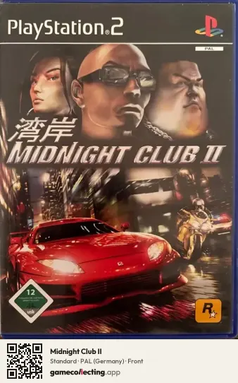 Midnight Club II PlayStation 2, Germany box front