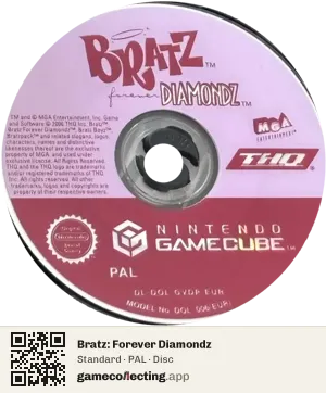 Bratz: Forever Diamondz Nintendo GameCube, PAL disc