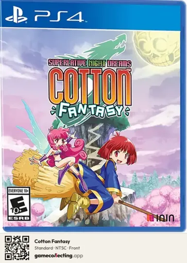 Cotton Fantasy PlayStation 4, NTSC box front