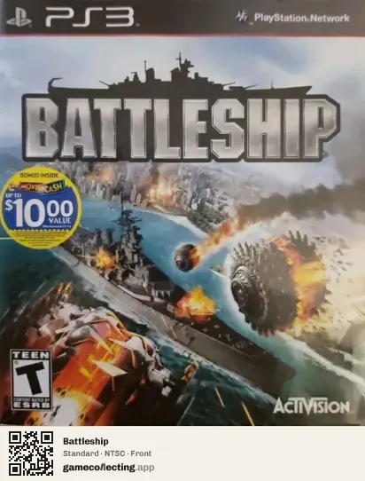 Battleship PlayStation 3, NTSC box front