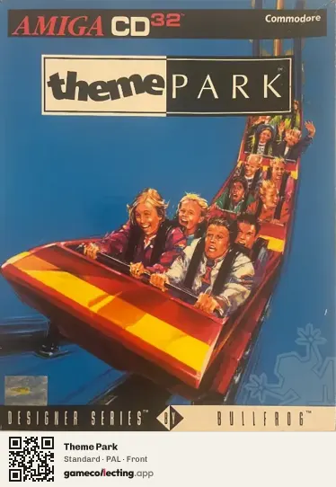 Theme Park Amiga CD32, PAL box front