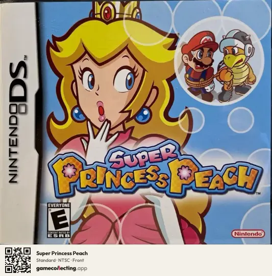 Super Princess Peach Nintendo DS, NTSC box front