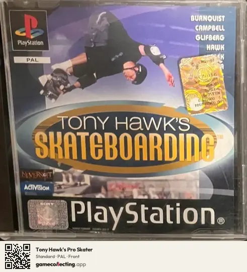 Tony Hawk's Pro Skater PlayStation, PAL box front