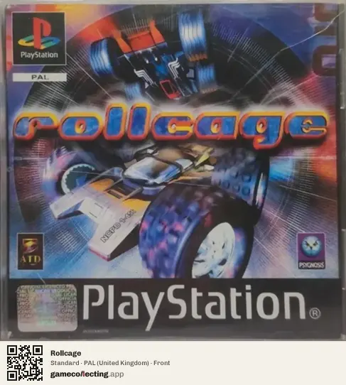 Rollcage PlayStation, United Kingdom box front