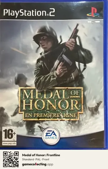 Medal of Honor: Frontline PlayStation 2, PAL box front