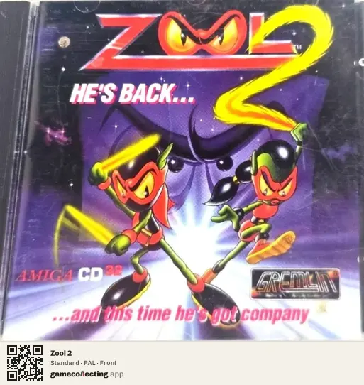 Zool 2 Amiga CD32, PAL box front