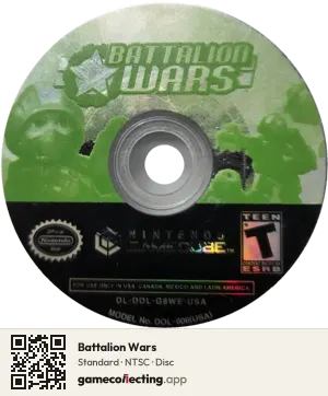 Battalion Wars Nintendo GameCube, NTSC disc
