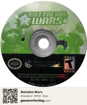 Battalion Wars Nintendo GameCube, NTSC disc