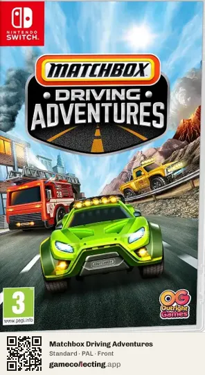 Matchbox Driving Adventures Nintendo Switch, PAL box front