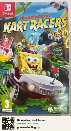 Nickelodeon Kart Racers Nintendo Switch, PAL box front