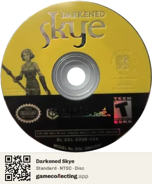 Darkened Skye Nintendo GameCube, NTSC disc