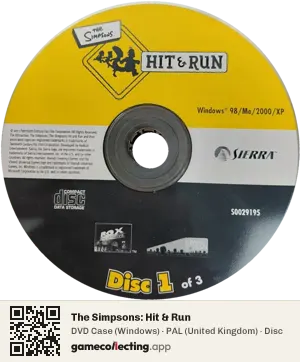 The Simpsons: Hit & Run Computer, PAL disc