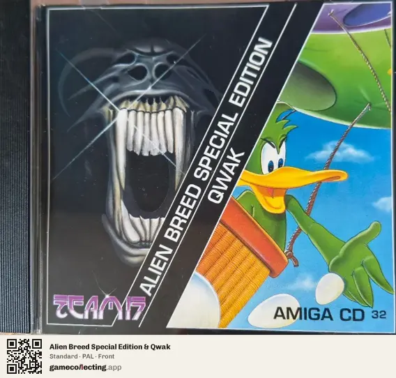 Alien Breed Special Edition & Qwak Amiga CD32, PAL box front