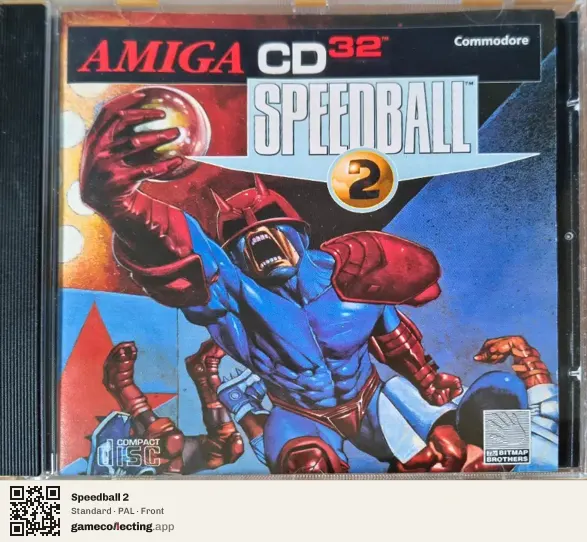 Speedball 2 Amiga CD32, PAL box front