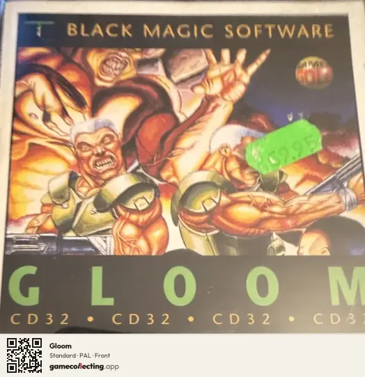 Gloom Amiga CD32, PAL box front