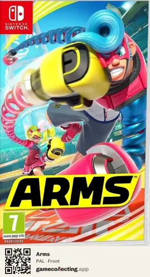 Arms Nintendo Switch, PAL box front