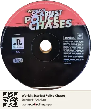 World's Scariest Police Chases PlayStation, PAL disc