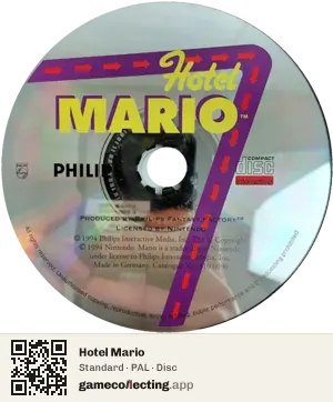 Hotel Mario Philips CD-i, PAL disc