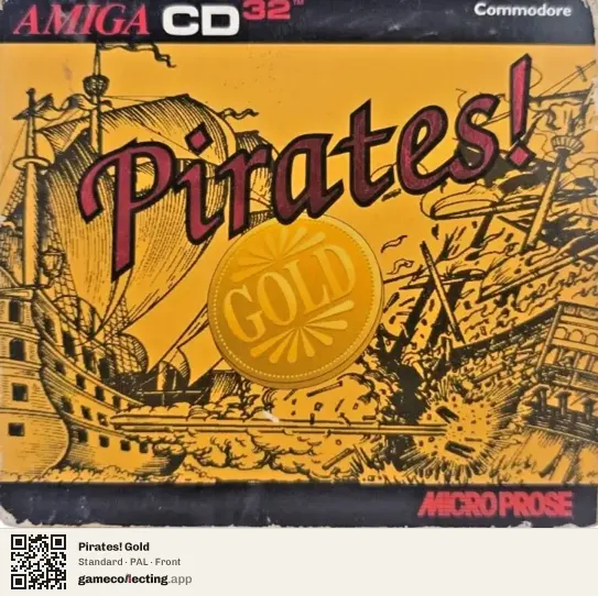 Pirates! Gold Amiga CD32, PAL box front
