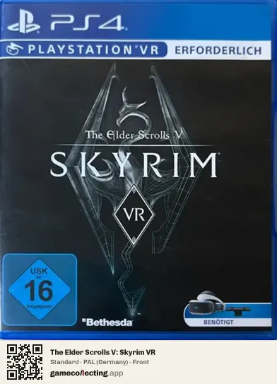 The Elder Scrolls V: Skyrim VR PlayStation 4, Germany box front
