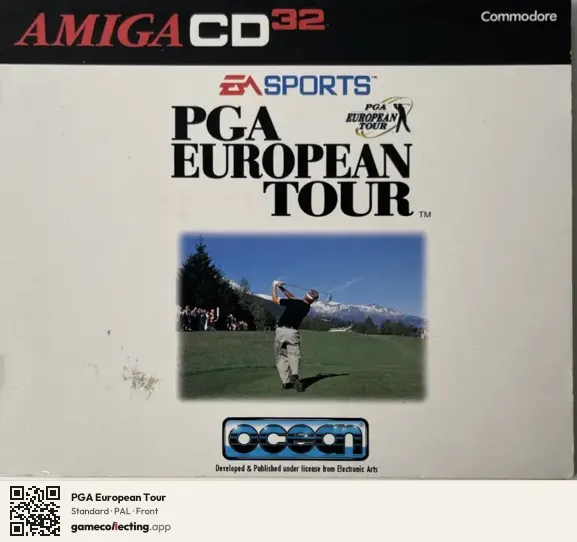 PGA European Tour Amiga CD32, PAL box front