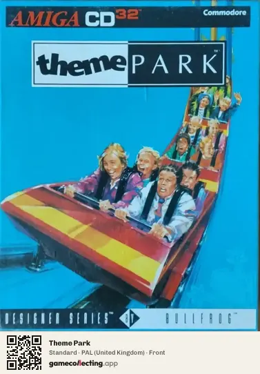 Theme Park Amiga CD32, United Kingdom box front