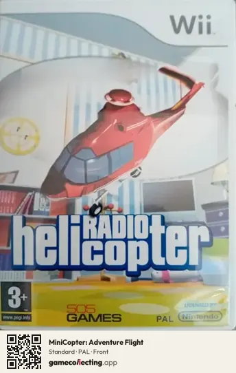 MiniCopter: Adventure Flight Nintendo Wii, PAL box front