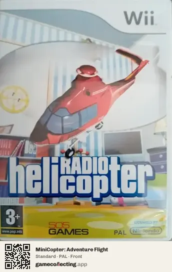 MiniCopter: Adventure Flight Nintendo Wii, PAL box front