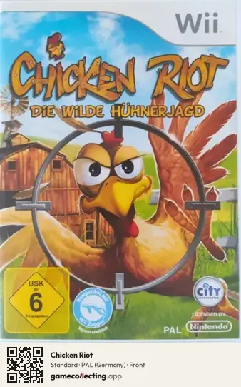 Chicken Riot Nintendo Wii, Germany box front
