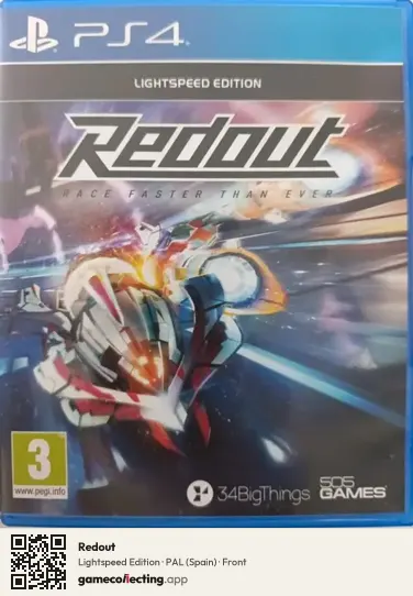Redout PlayStation 4, Spain box front
