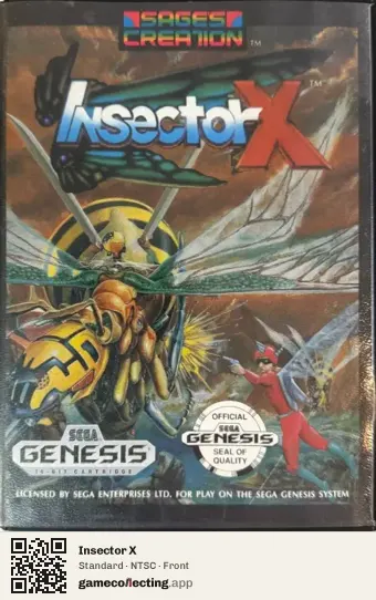 Insector X Sega Mega Drive / Genesis, NTSC box front