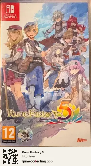 Rune Factory 5 Nintendo Switch, PAL box front