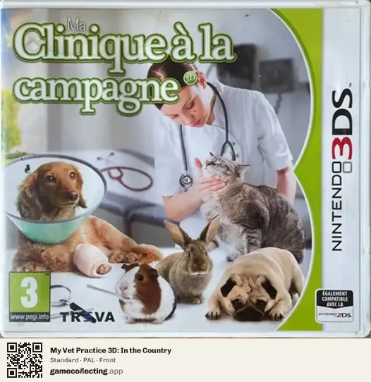 My Vet Practice 3D: In the Country Nintendo 3DS, PAL box front