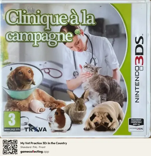 My Vet Practice 3D: In the Country Nintendo 3DS, PAL box front