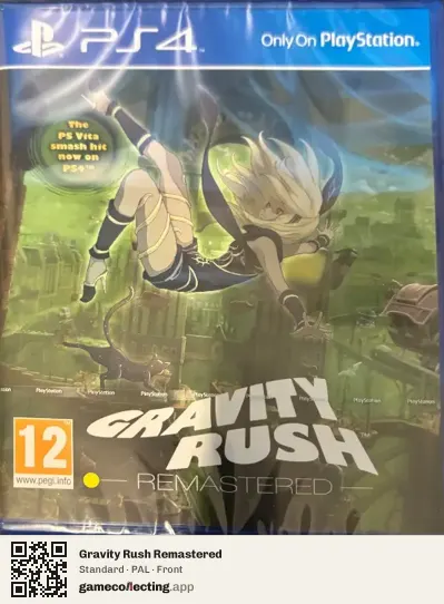 Gravity Rush Remastered PlayStation 4, PAL box front