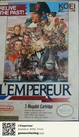 L'Empereur Nintendo Entertainment System, NTSC box front