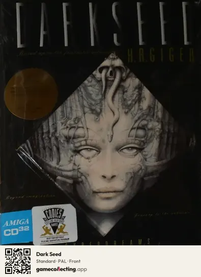 Dark Seed Amiga CD32, PAL box front