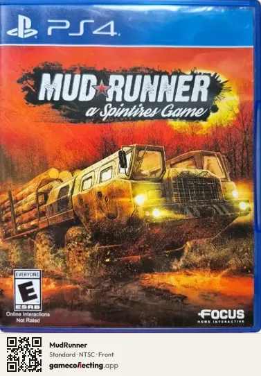 MudRunner PlayStation 4, NTSC box front