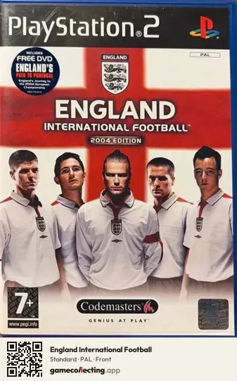 England International Football PlayStation 2, PAL box front