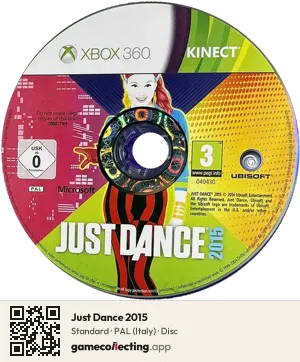 Just Dance 2015 Xbox 360, PAL disc