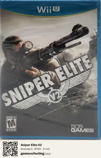 Sniper Elite V2 Nintendo Wii U, NTSC box front