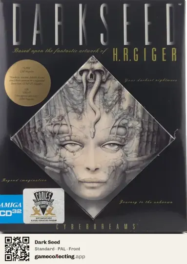 Dark Seed Amiga CD32, PAL box front