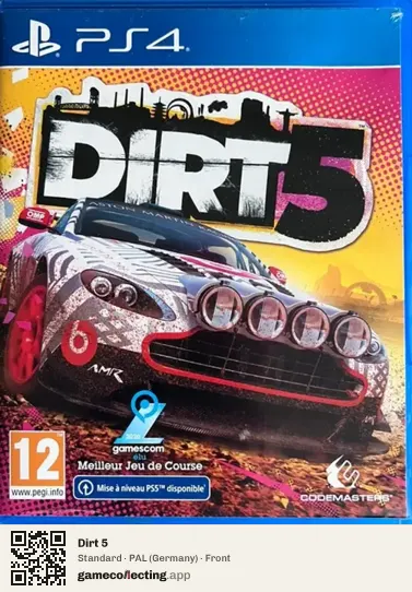 Dirt 5 PlayStation 4, Germany box front