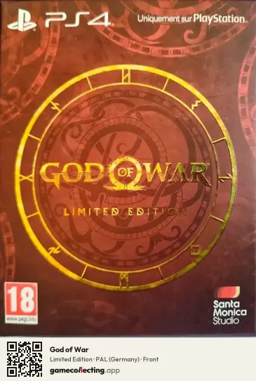 God of War PlayStation 4, Germany box front
