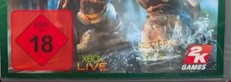 BioShock, the USK square on its front