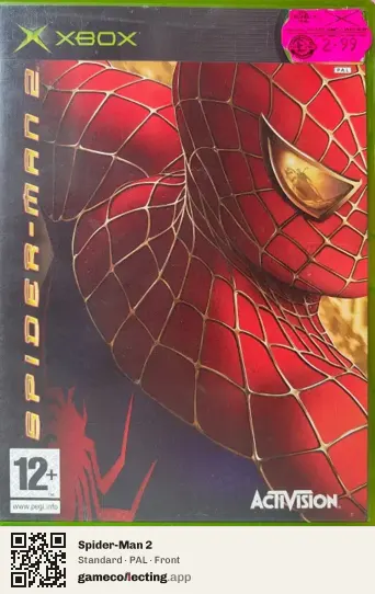 Spider-Man 2 Xbox, PAL box front