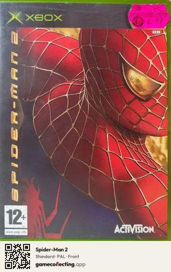 Spider-Man 2 Xbox, PAL box front