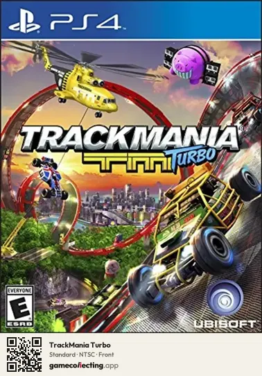 TrackMania Turbo PlayStation 4, NTSC box front