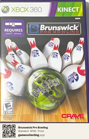 Brunswick Pro Bowling Xbox 360, NTSC box front